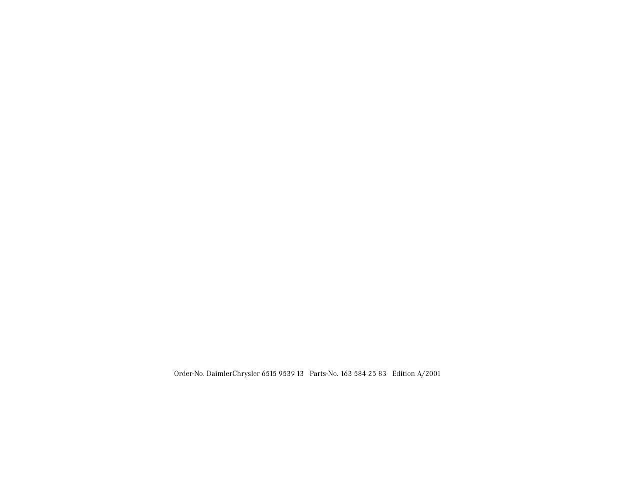Mercedes-Benz M-Class 2001 COMAND Manual User Manual | Page 164 / 164