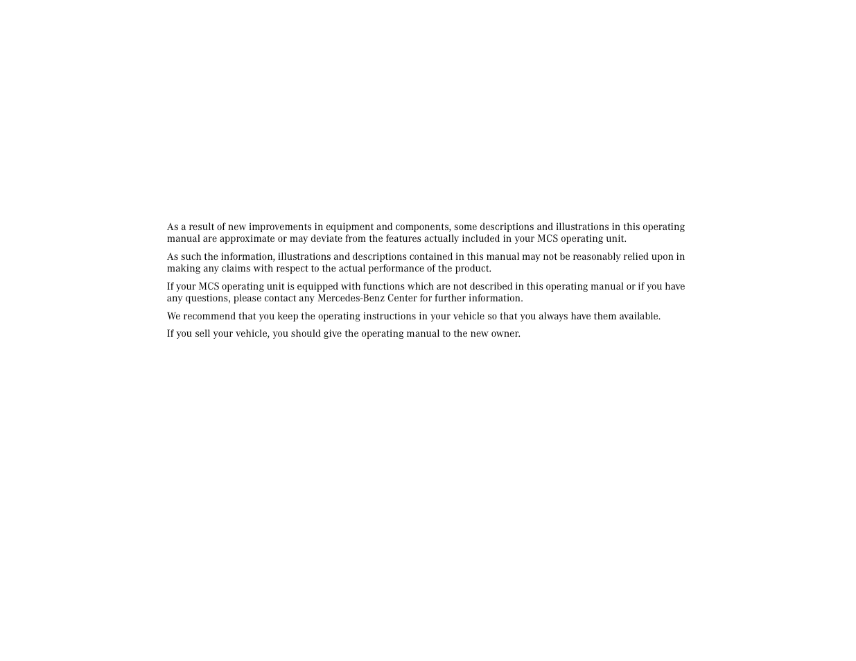 Mercedes-Benz M-Class 2001 COMAND Manual User Manual | Page 2 / 164