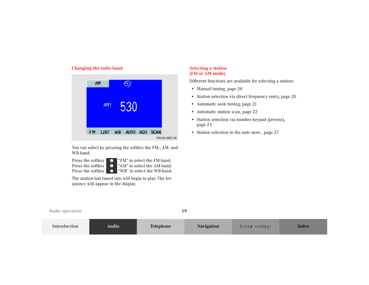 Mercedes-Benz M-Class 2001 COMAND Manual User Manual | Page 21 / 164