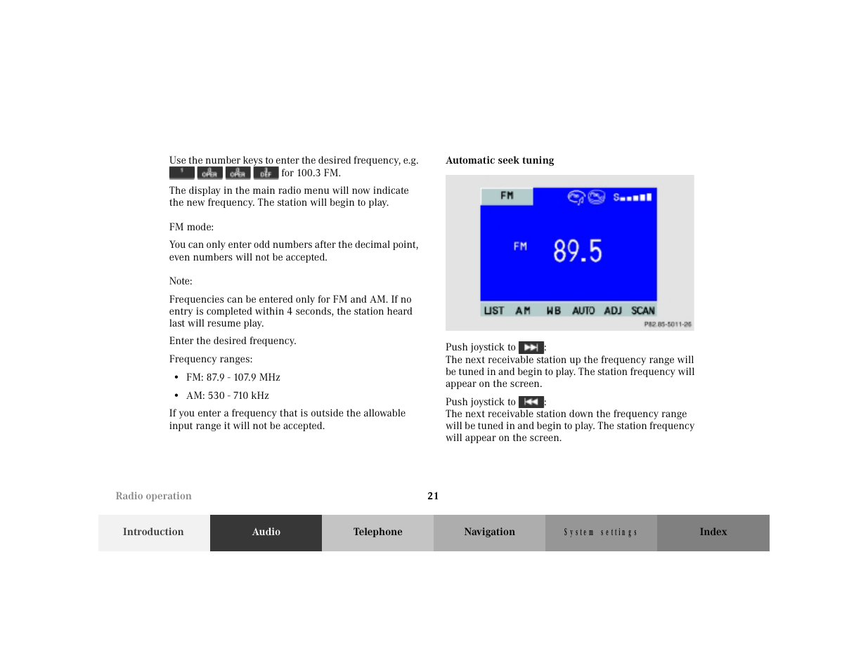 Mercedes-Benz M-Class 2001 COMAND Manual User Manual | Page 23 / 164