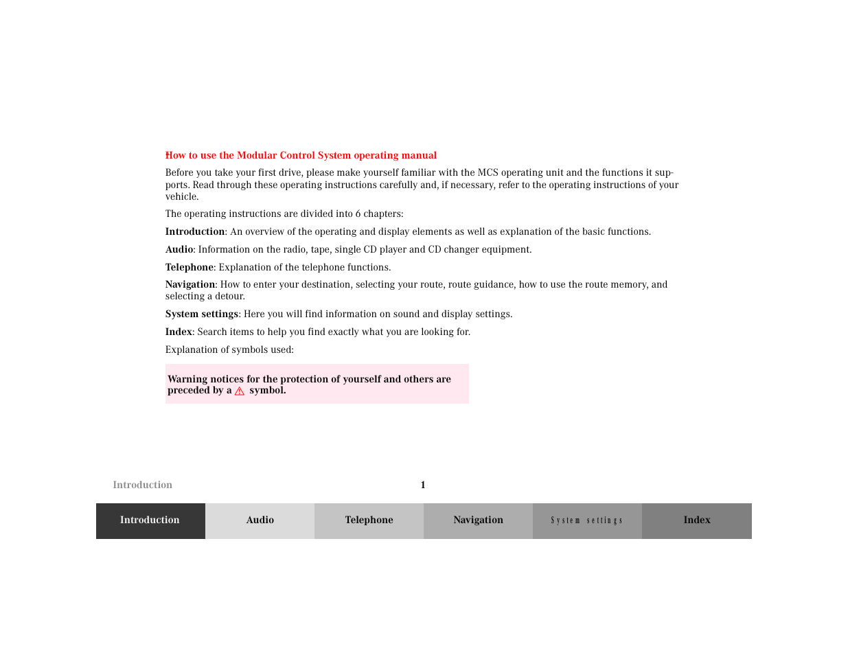Mercedes-Benz M-Class 2001 COMAND Manual User Manual | Page 3 / 164