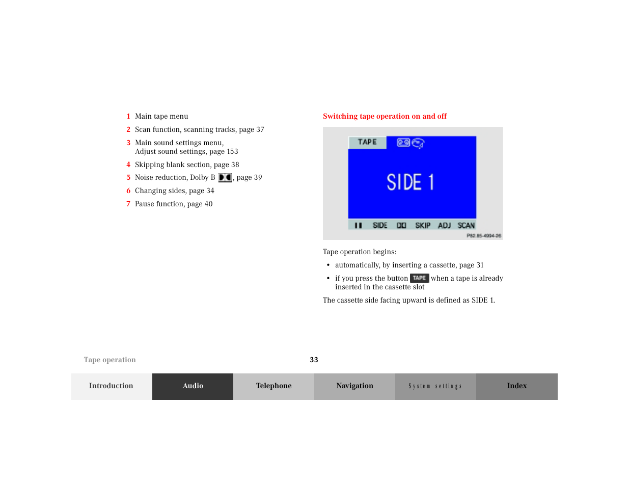Mercedes-Benz M-Class 2001 COMAND Manual User Manual | Page 35 / 164