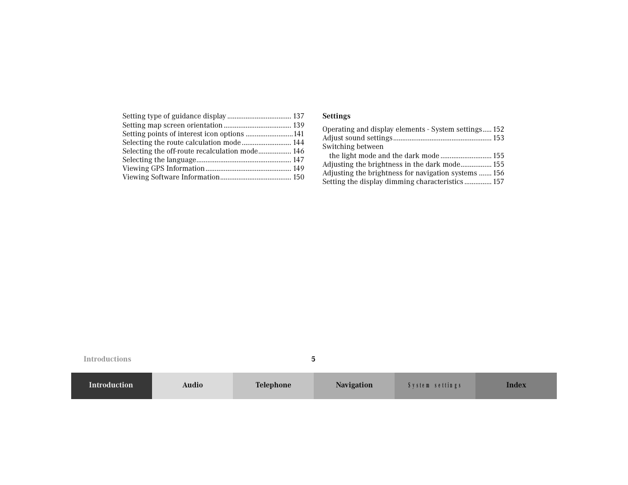 Mercedes-Benz M-Class 2001 COMAND Manual User Manual | Page 7 / 164