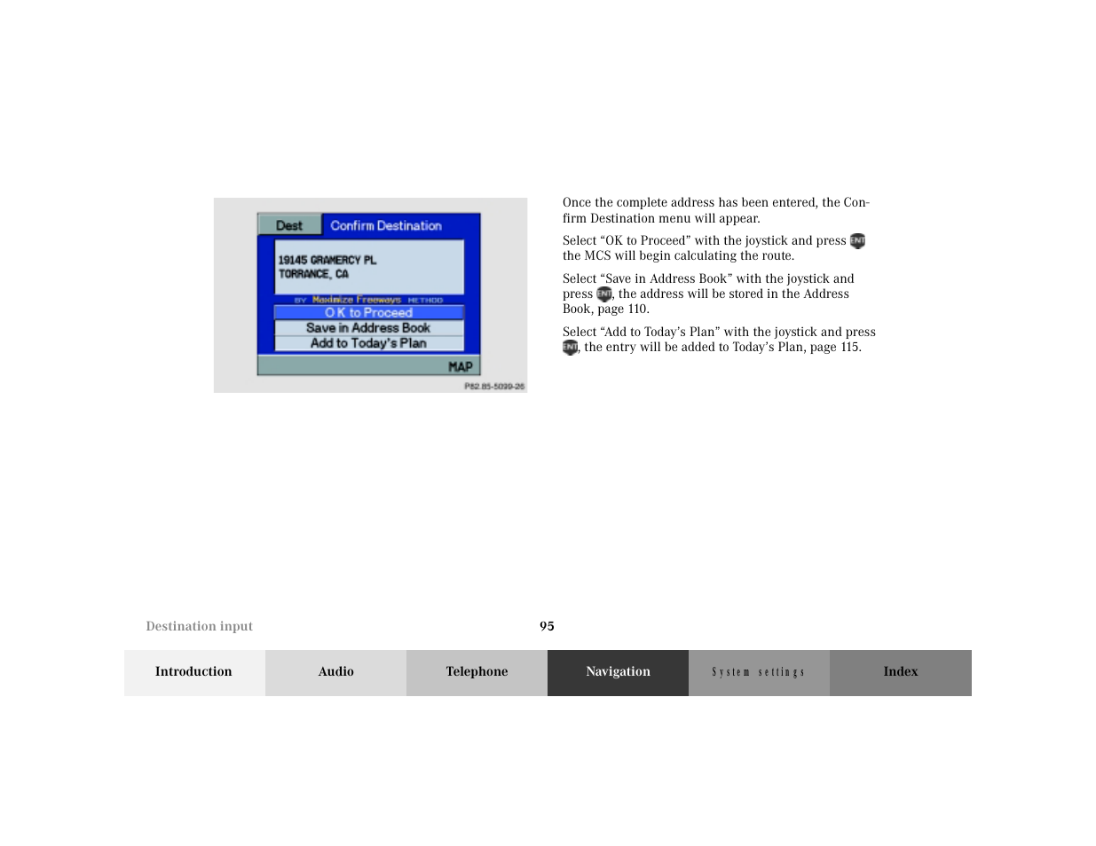 Mercedes-Benz M-Class 2001 COMAND Manual User Manual | Page 97 / 164