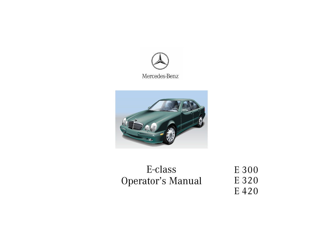 Mercedes-Benz E-class 1997 Owners Manual User Manual | 25 pages
