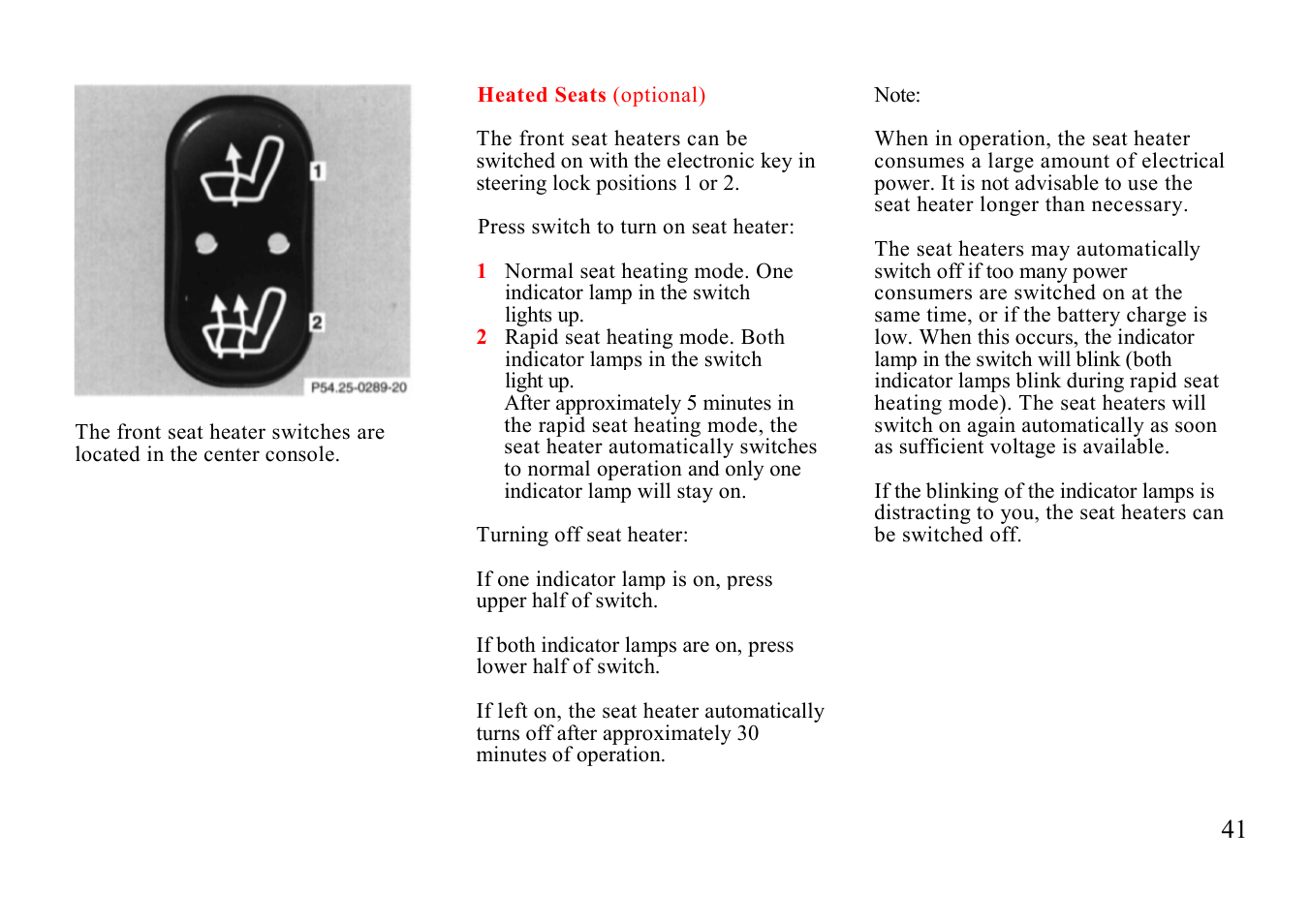 Mercedes-Benz E-class 1997 Special Settings User Manual | Page 16 / 50