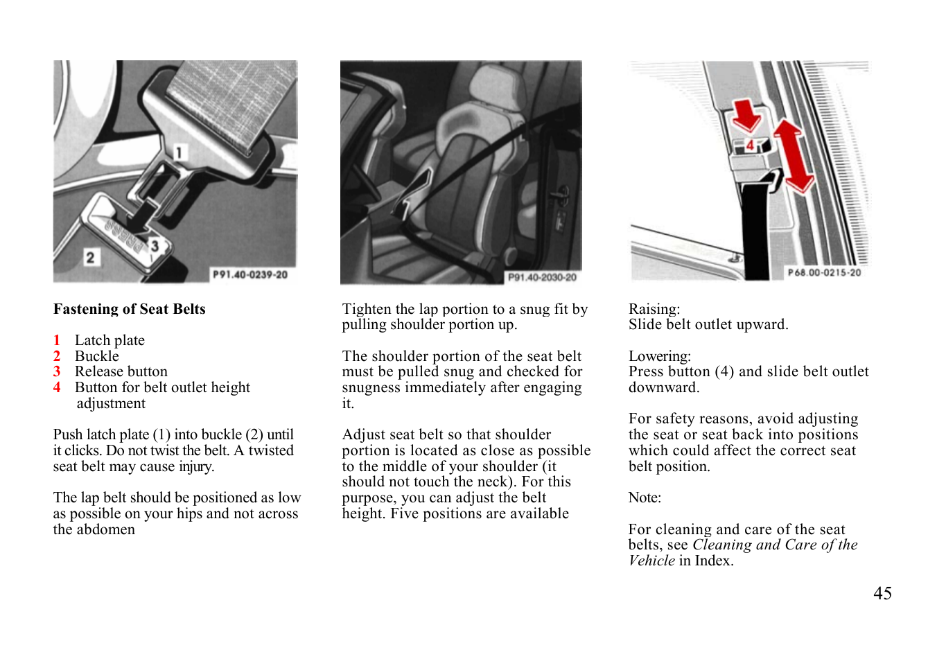 Mercedes-Benz E-class 1997 Special Settings User Manual | Page 20 / 50