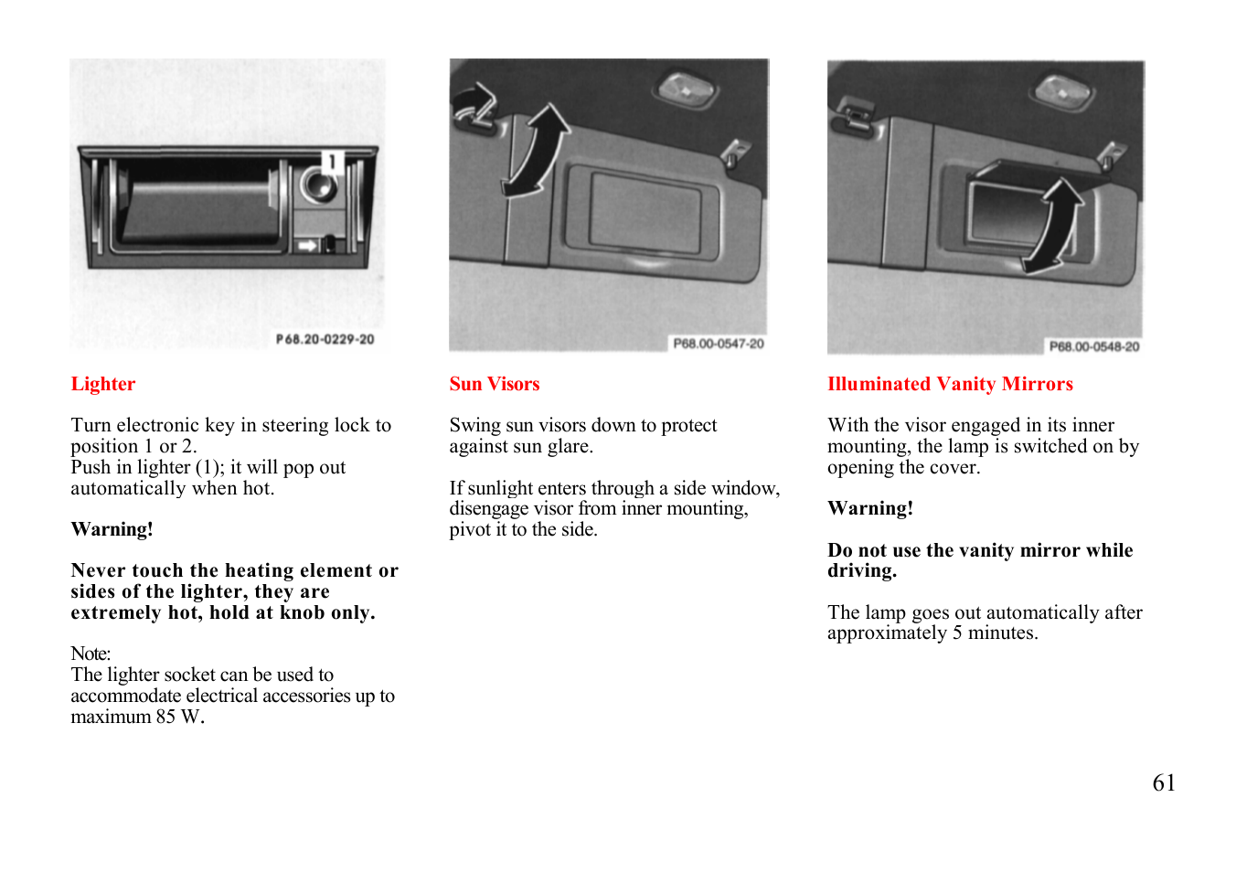 Mercedes-Benz E-class 1997 Special Settings User Manual | Page 36 / 50