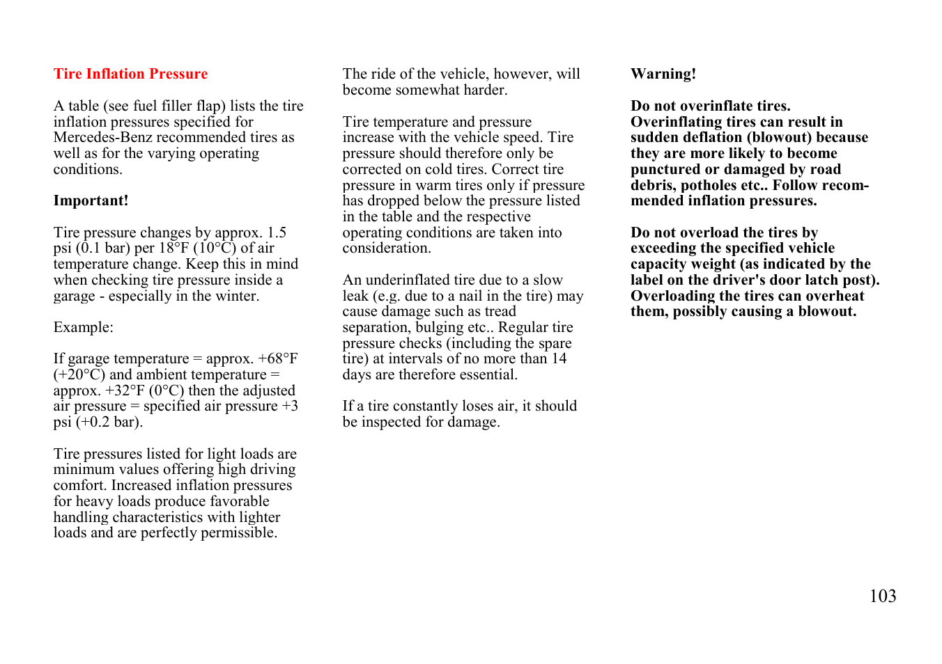 Mercedes-Benz E-class 1997 Emergency Operation User Manual | Page 28 / 74