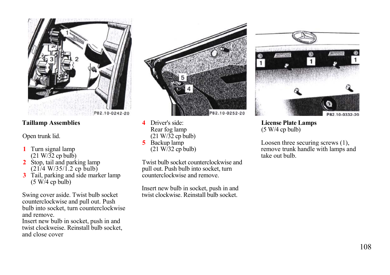 Mercedes-Benz E-class 1997 Emergency Operation User Manual | Page 33 / 74