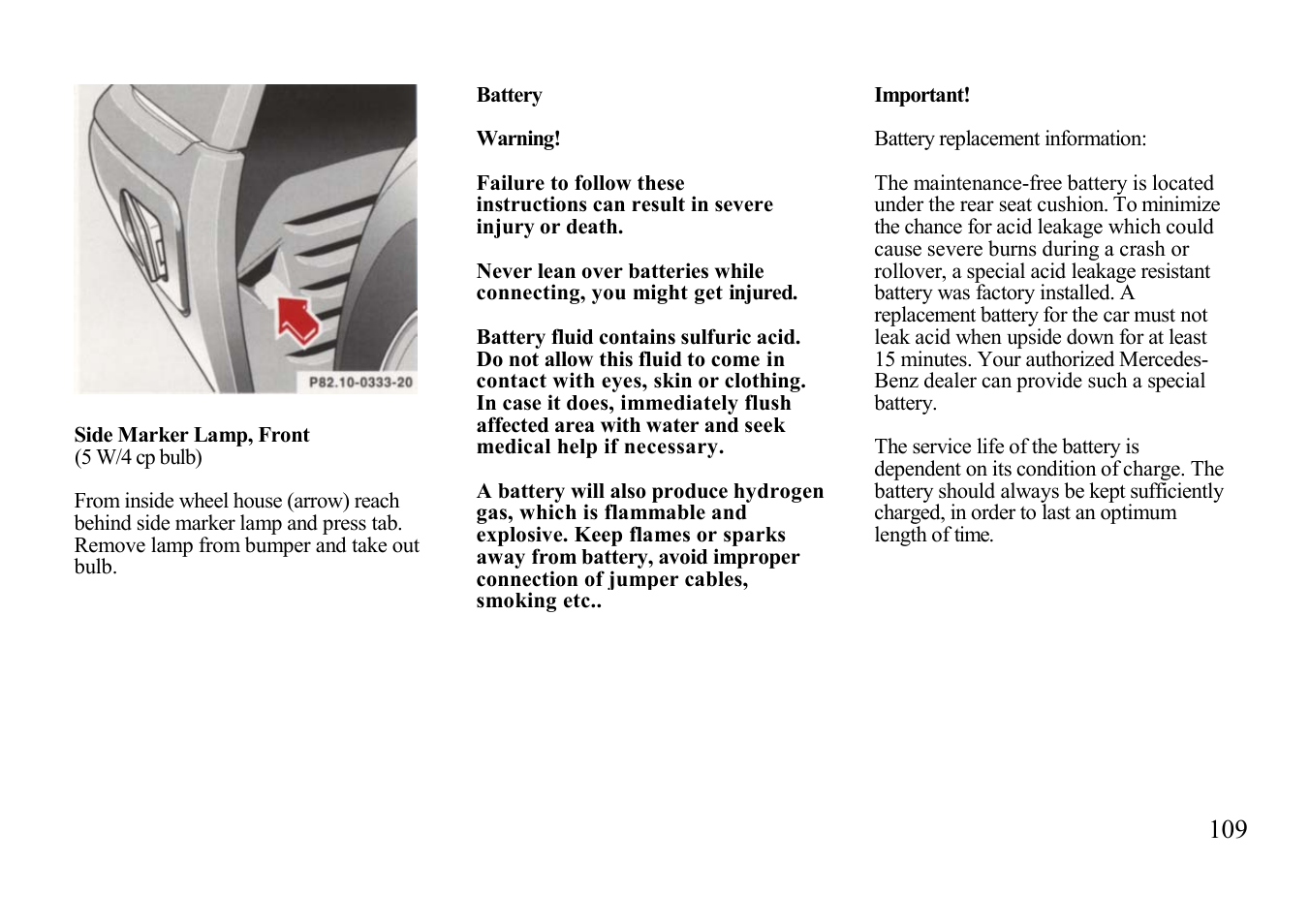 Mercedes-Benz E-class 1997 Emergency Operation User Manual | Page 34 / 74