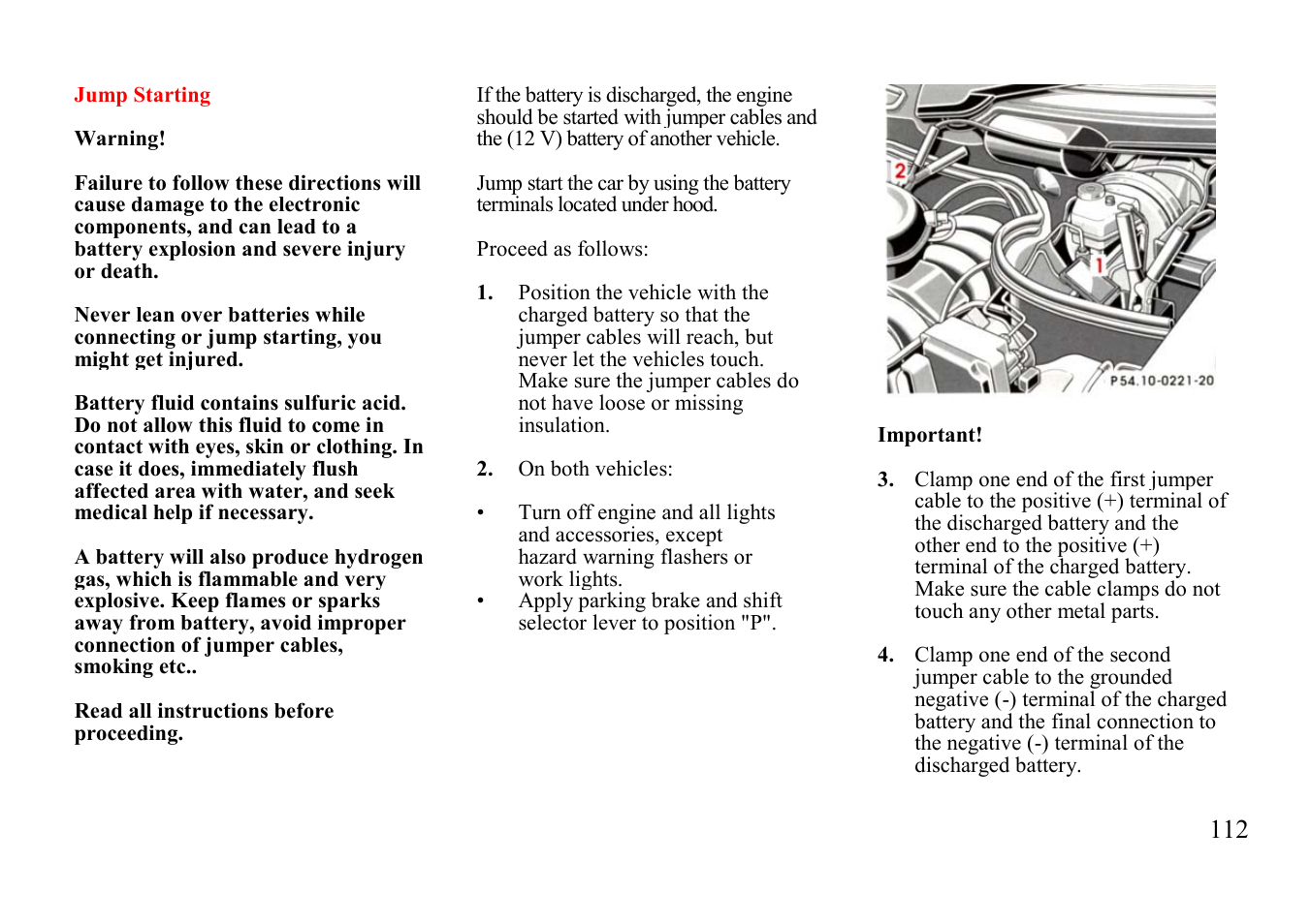 Mercedes-Benz E-class 1997 Emergency Operation User Manual | Page 37 / 74