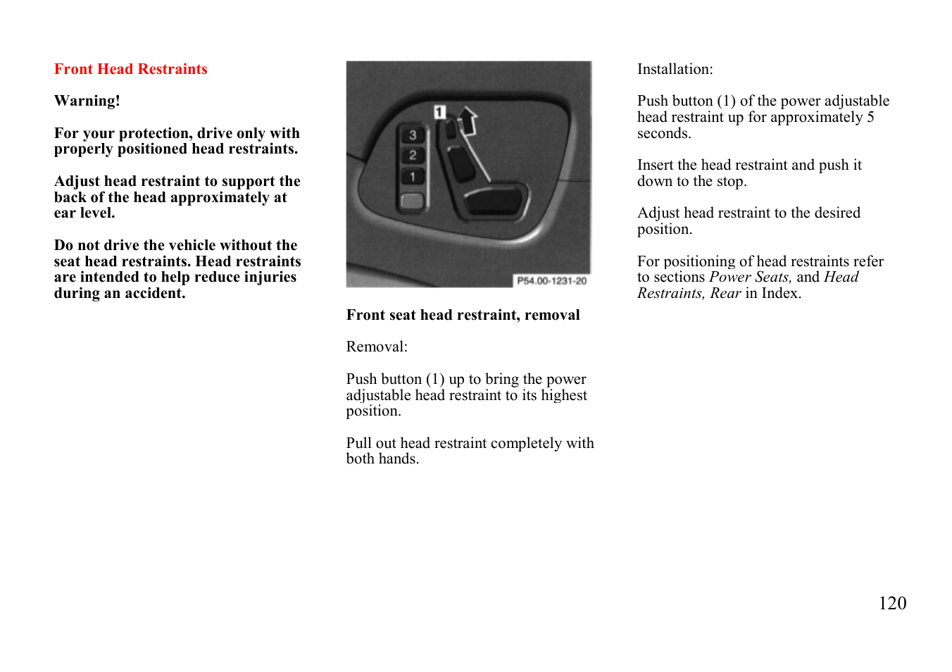 Mercedes-Benz E-class 1997 Emergency Operation User Manual | Page 45 / 74