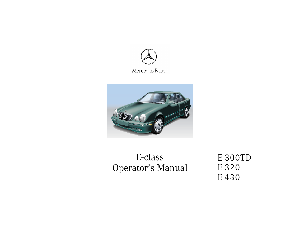 Mercedes-Benz E-class 1998 Owners Manual User Manual | 15 pages