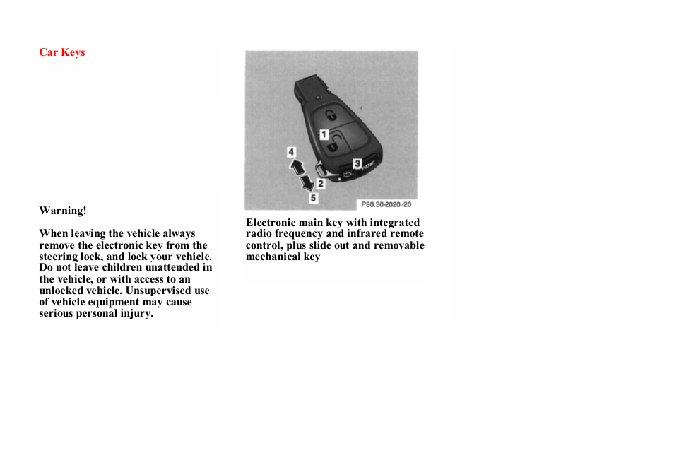 Mercedes-Benz E-class 1998 Starting and Turning Off the Engine User Manual | Page 14 / 35