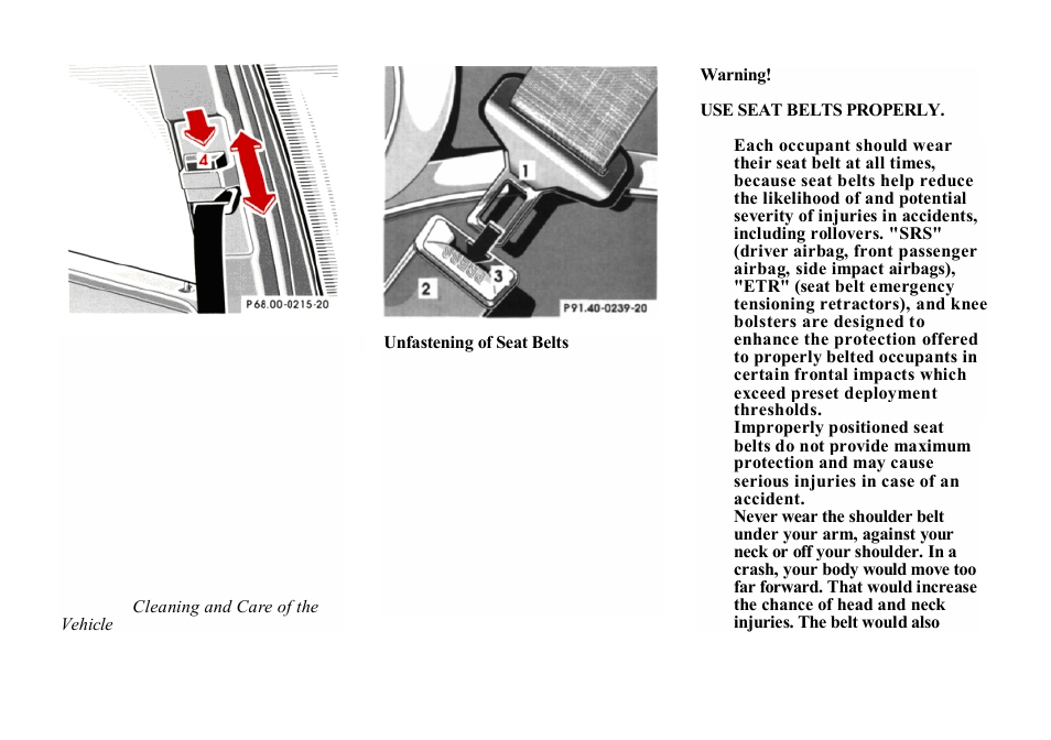 Mercedes-Benz E-class 1998 Starting and Turning Off the Engine User Manual | Page 34 / 35