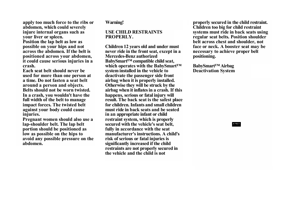 Mercedes-Benz E-class 1998 Starting and Turning Off the Engine User Manual | Page 35 / 35