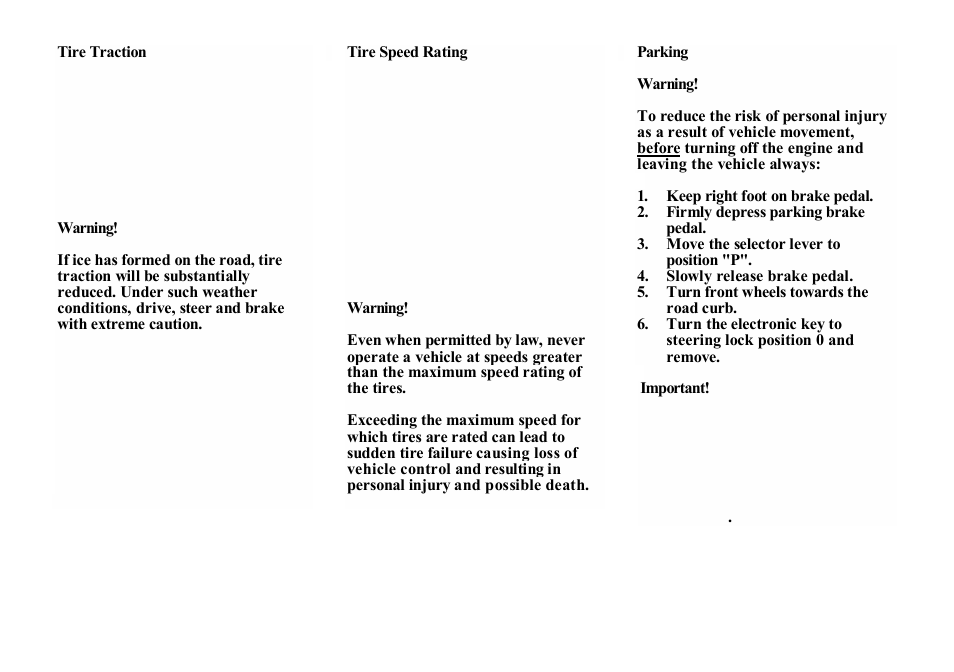 Mercedes-Benz E-class 1998 Starting and Turning Off the Engine User Manual | Page 5 / 35