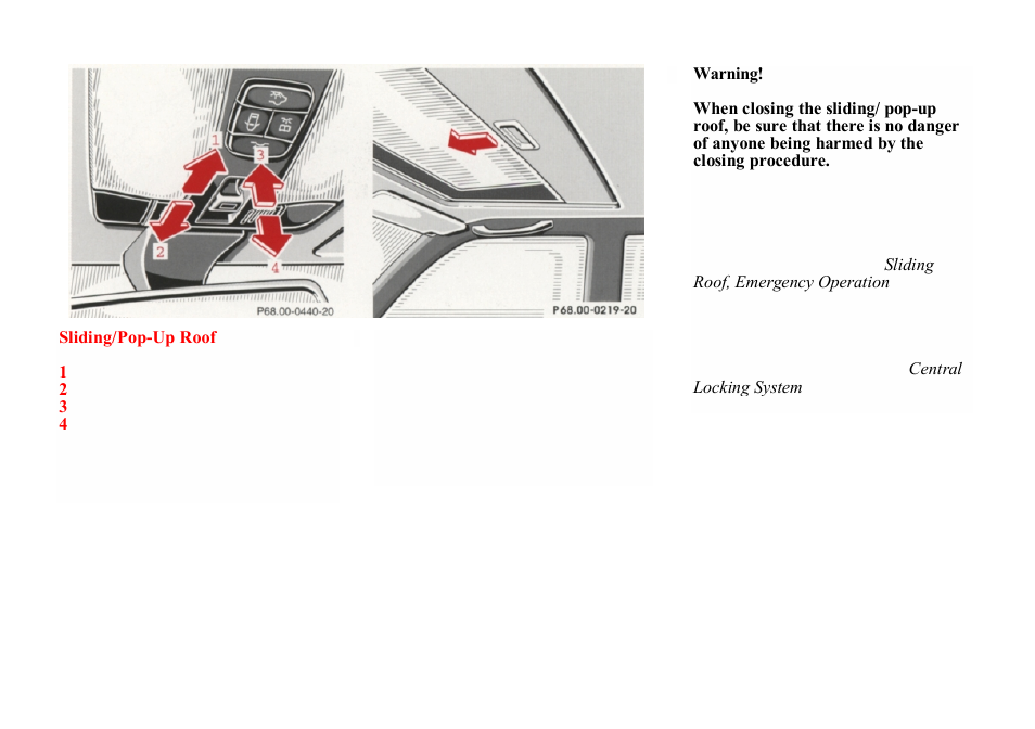 Mercedes-Benz E-class 1998 Supplemental Restraint System (SRS) User Manual | Page 19 / 30