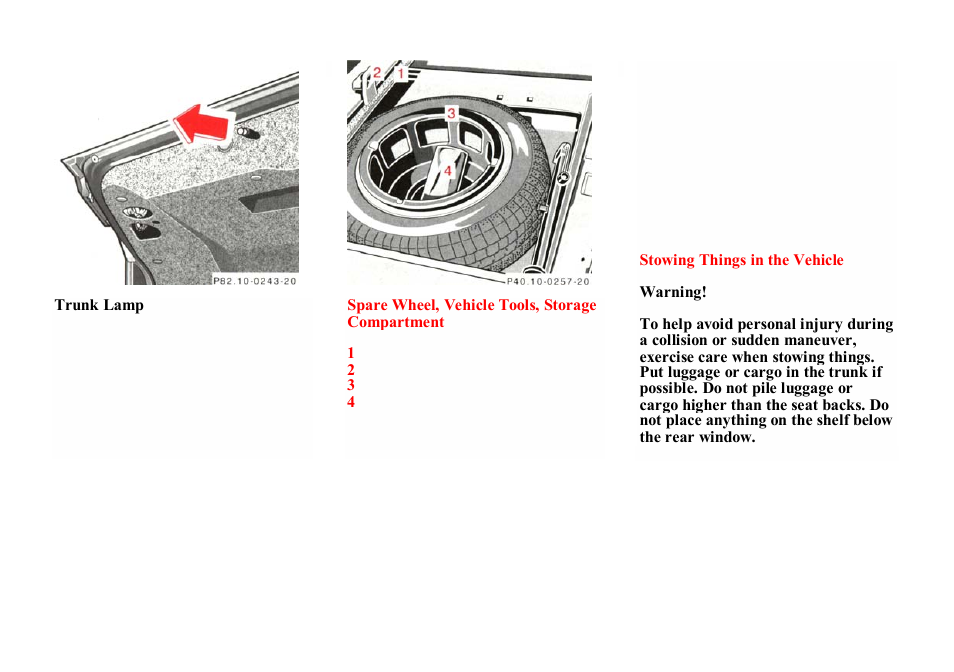 Mercedes-Benz E-class 1998 Emergency Operation User Manual | Page 30 / 40