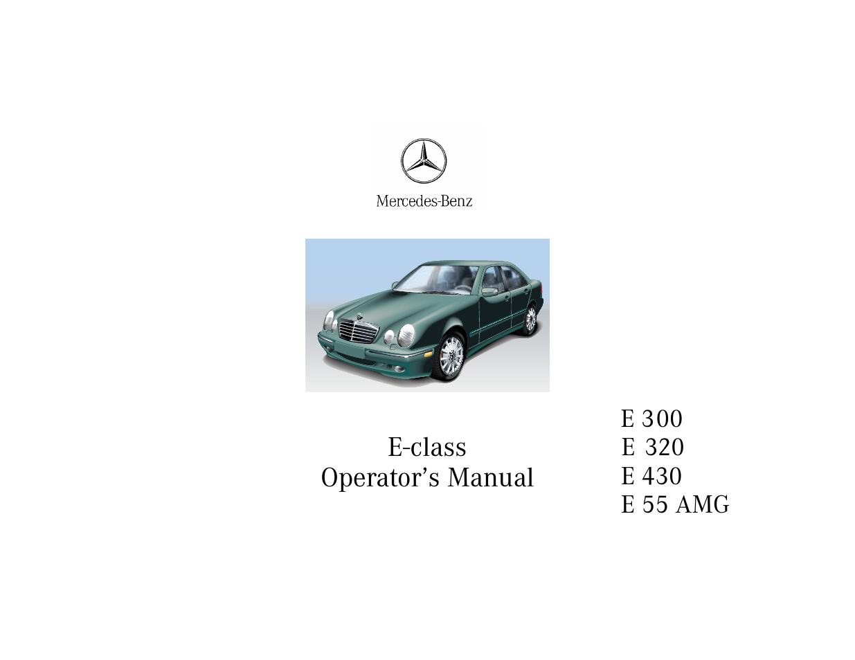 Mercedes-Benz E-class 1999 Owners Manual User Manual | 20 pages