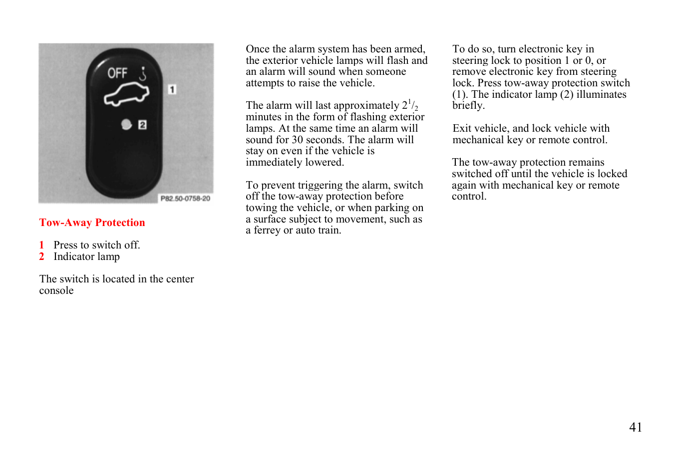 Mercedes-Benz E-class 1999 Winter Driving Instructions User Manual | Page 21 / 40