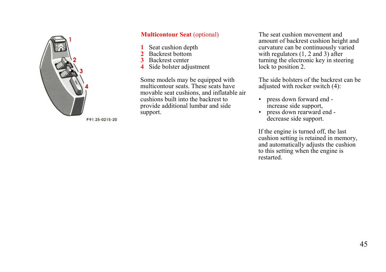 Mercedes-Benz E-class 1999 Winter Driving Instructions User Manual | Page 25 / 40