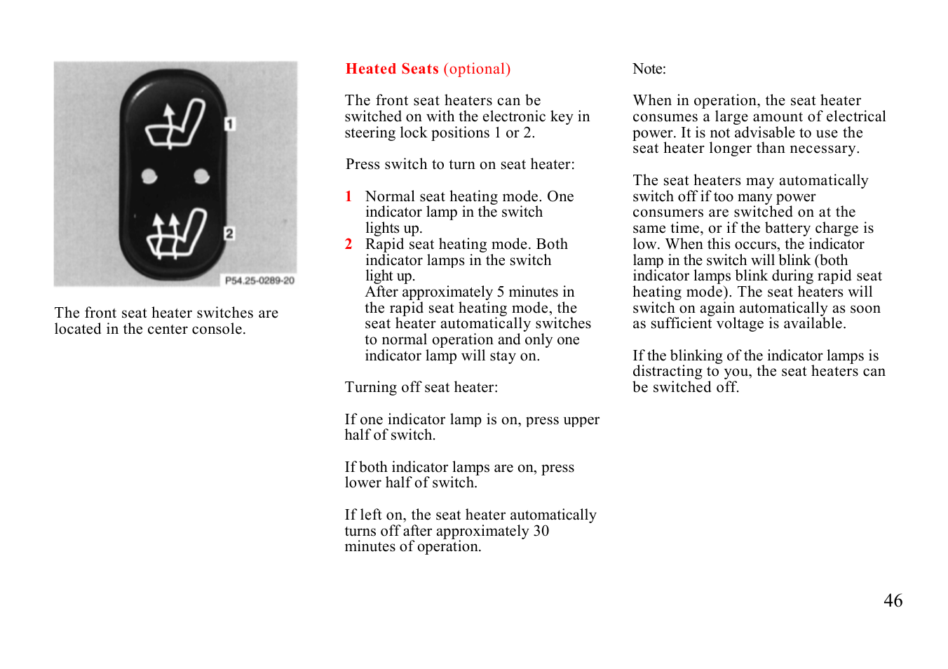 Mercedes-Benz E-class 1999 Winter Driving Instructions User Manual | Page 26 / 40