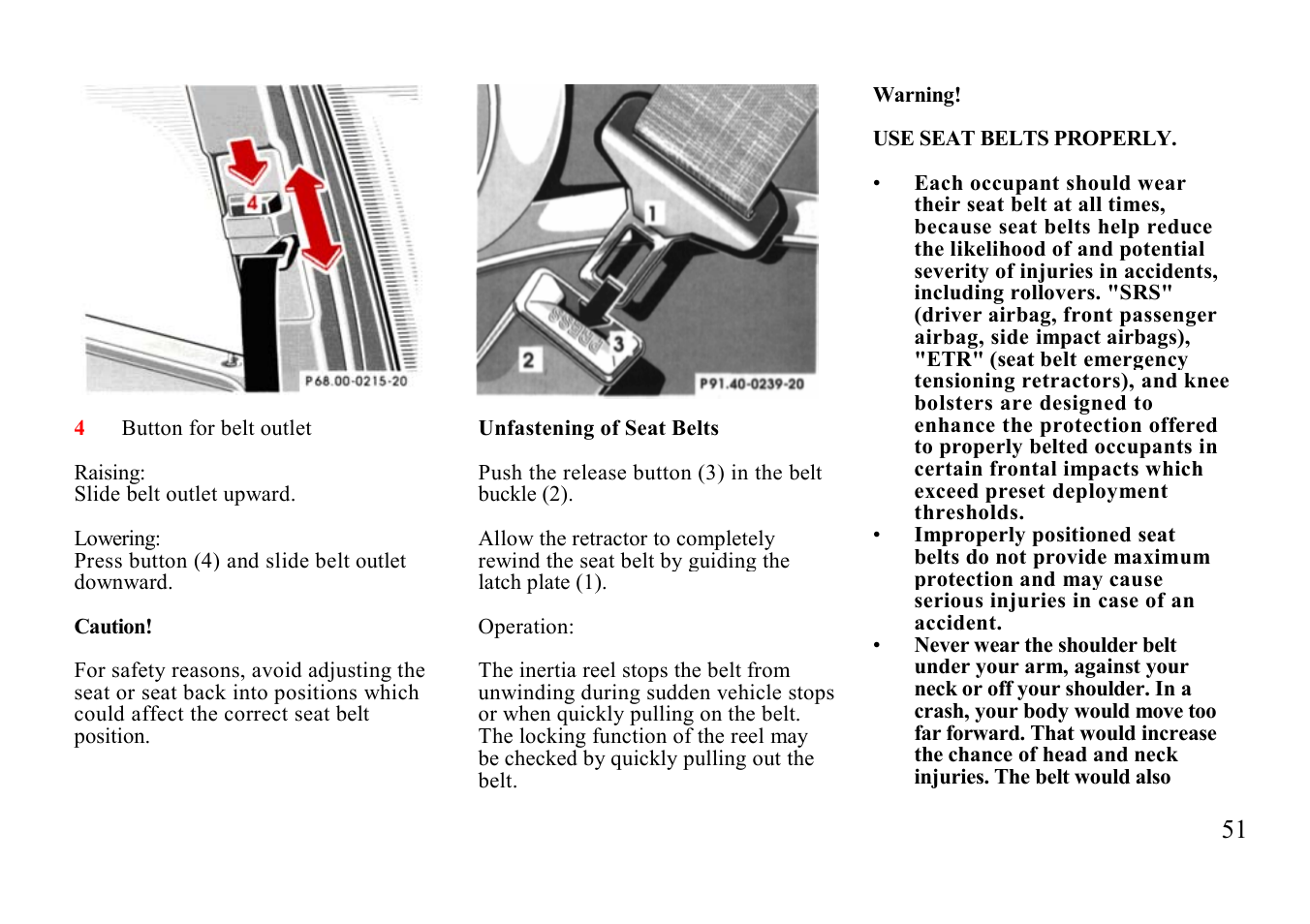Mercedes-Benz E-class 1999 Winter Driving Instructions User Manual | Page 31 / 40