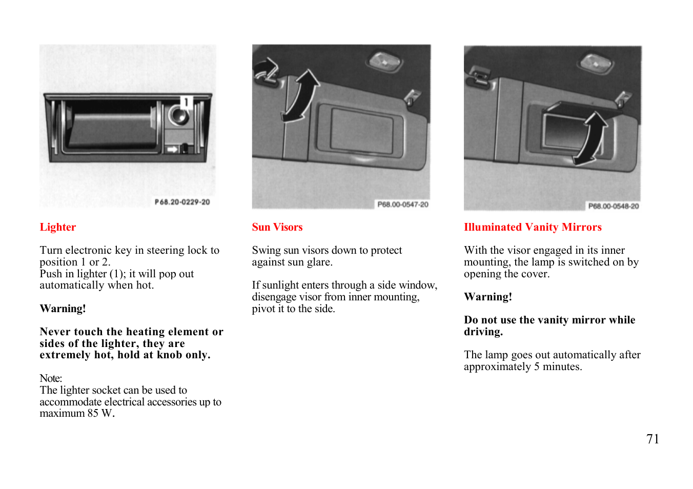 Mercedes-Benz E-class 1999 Additions to Manual User Manual | Page 11 / 40