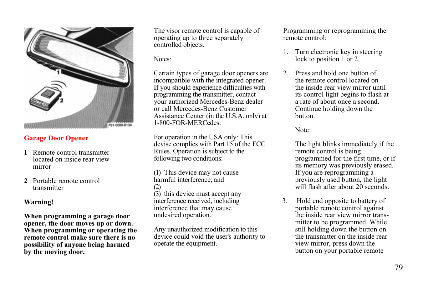 Mercedes-Benz E-class 1999 Additions to Manual User Manual | Page 19 / 40