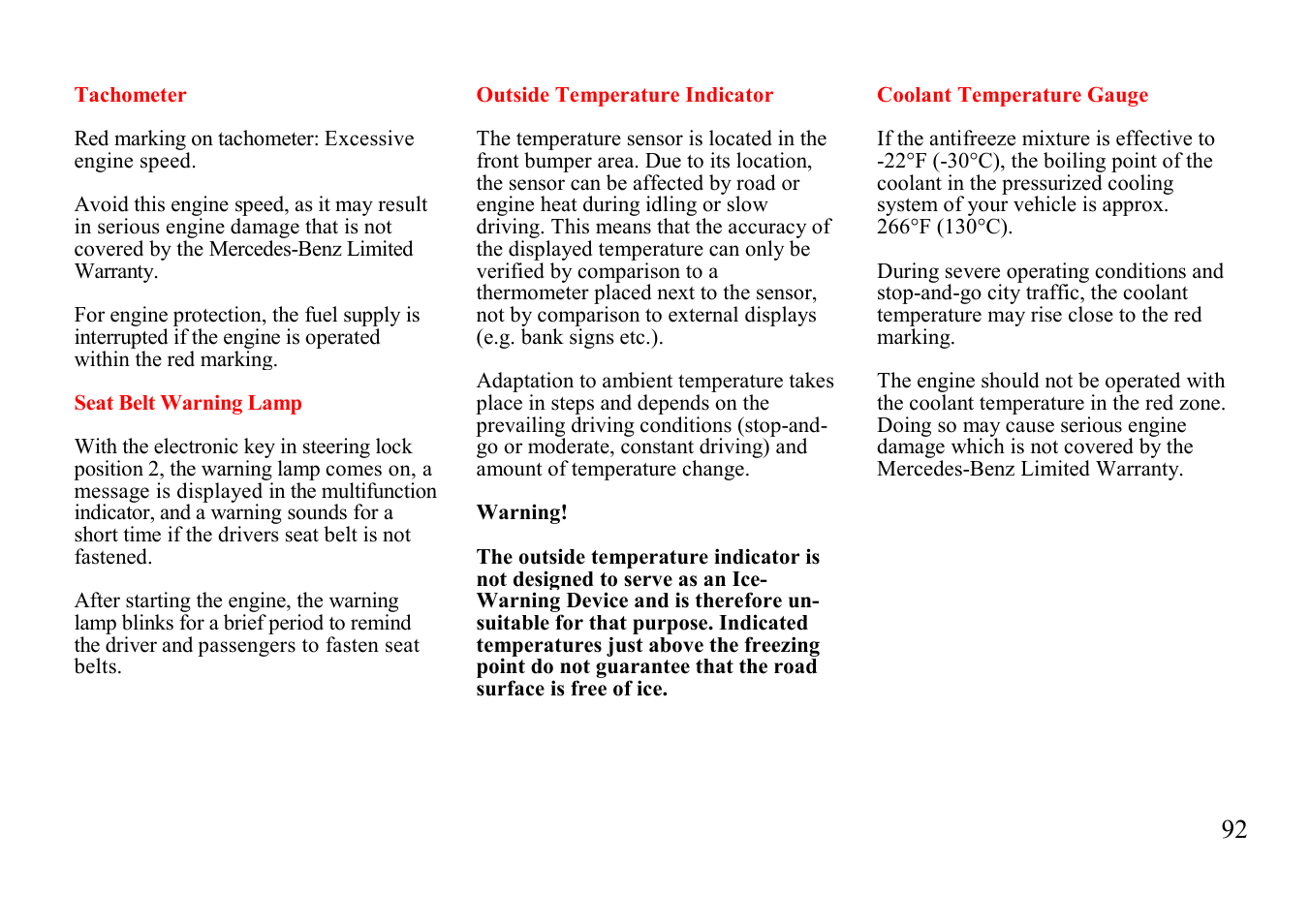 Mercedes-Benz E-class 1999 Additions to Manual User Manual | Page 32 / 40