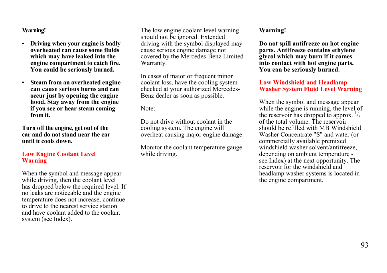 Mercedes-Benz E-class 1999 Additions to Manual User Manual | Page 33 / 40