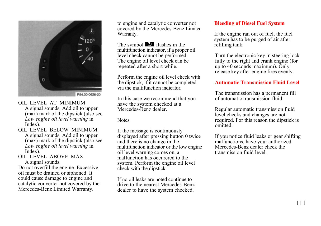 Mercedes-Benz E-class 1999 Control Switch User Manual | Page 11 / 73