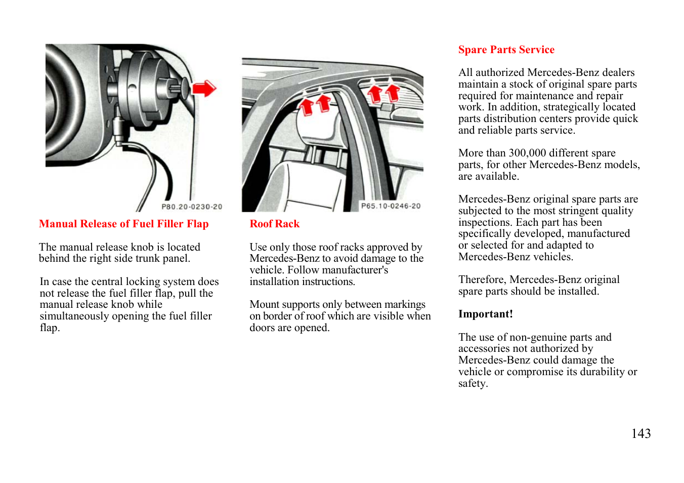 Mercedes-Benz E-class 1999 Control Switch User Manual | Page 43 / 73