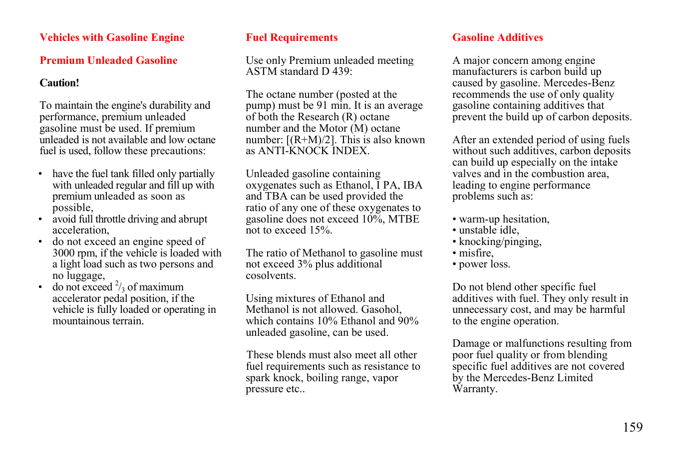 Mercedes-Benz E-class 1999 Control Switch User Manual | Page 59 / 73
