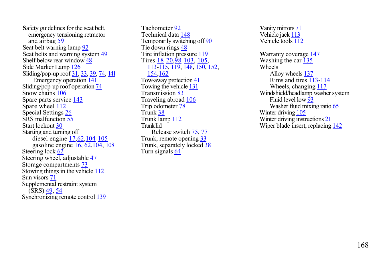 Mercedes-Benz E-class 1999 Control Switch User Manual | Page 68 / 73