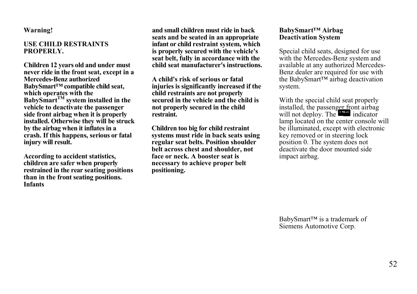 Mercedes-Benz E 320 Wagon 1999 Additions to Manual User Manual | Page 2 / 50