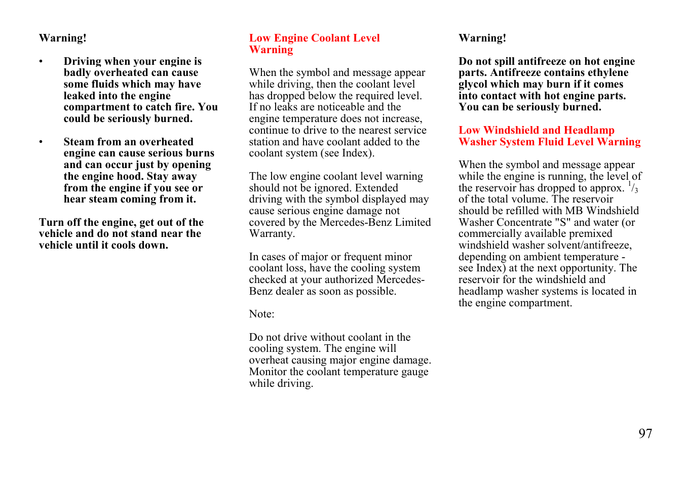 Mercedes-Benz E 320 Wagon 1999 Additions to Manual User Manual | Page 47 / 50