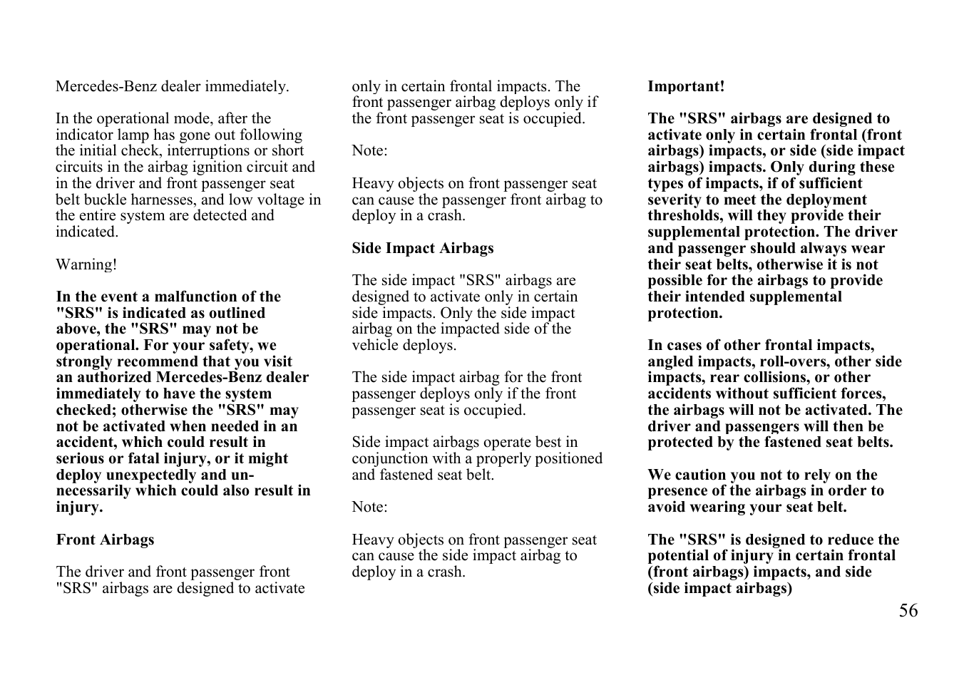 Mercedes-Benz E 320 Wagon 1999 Additions to Manual User Manual | Page 6 / 50