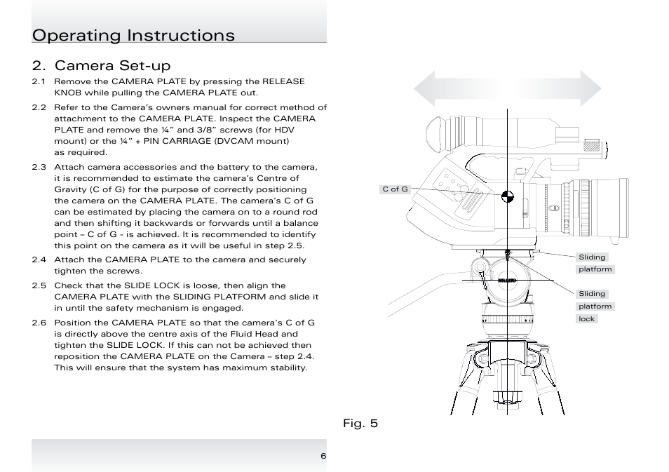 Operating instructions, Camera set-up, Fig. 4 | Fig. 5 | Miller Compass 15 User Manual | Page 7 / 12