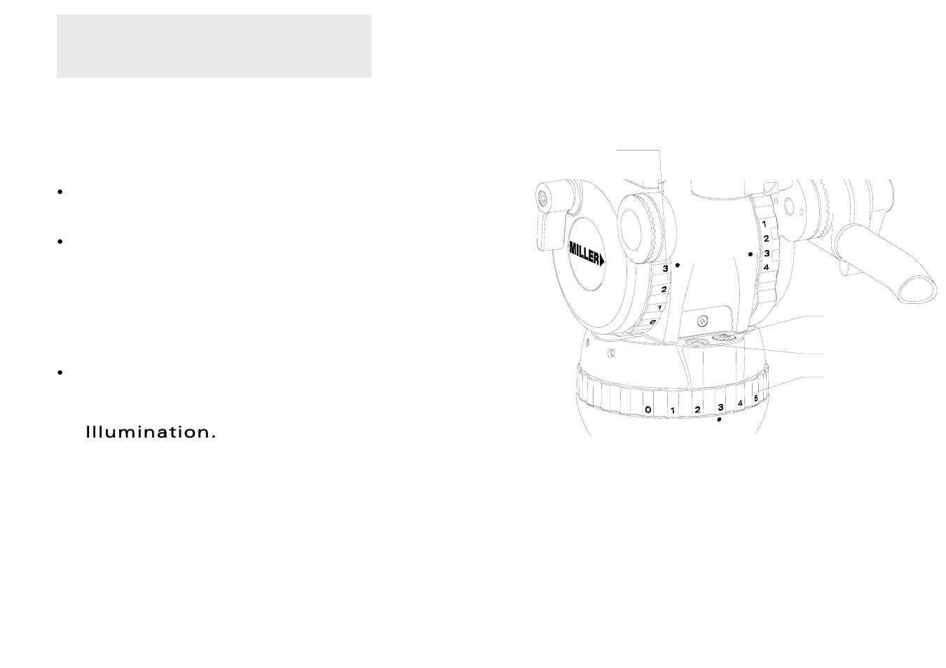 Operating instructions, Illumination | Miller Compass 25 User Manual | Page 9 / 12