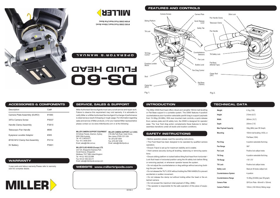 Miller DS60 User Manual | 2 pages