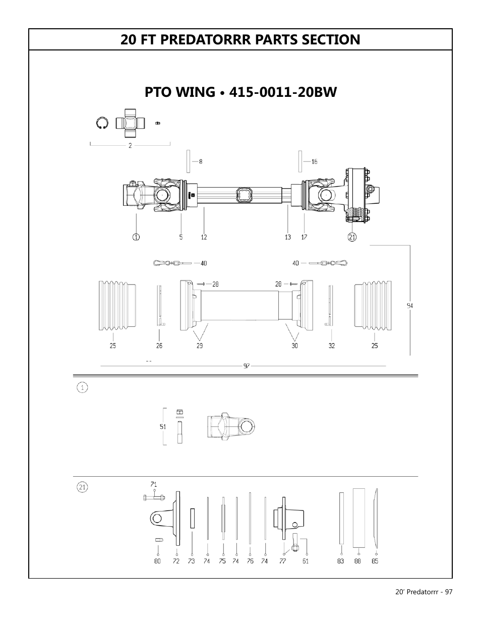 Modern AG 20' Predator User Manual | Page 97 / 101