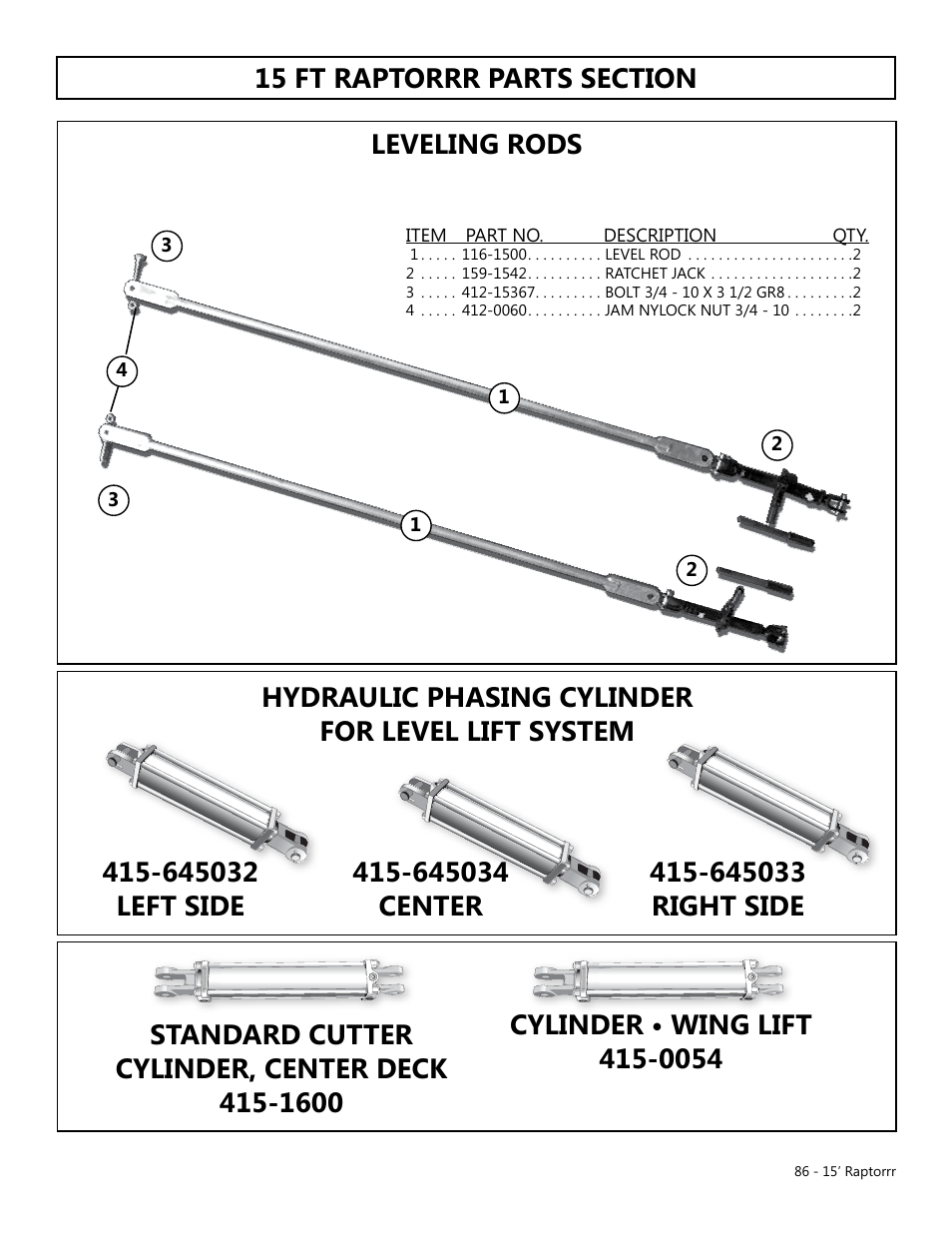 Modern AG 15' Raptor User Manual | Page 86 / 99