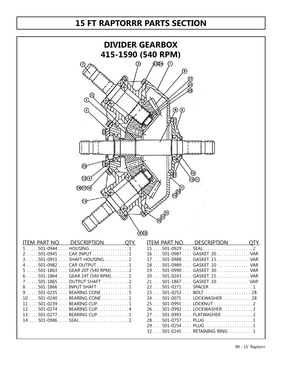 Modern AG 15' Raptor User Manual | Page 90 / 99