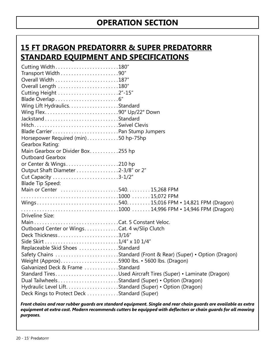 Modern AG 15' Predator - Omni User Manual | Page 20 / 99