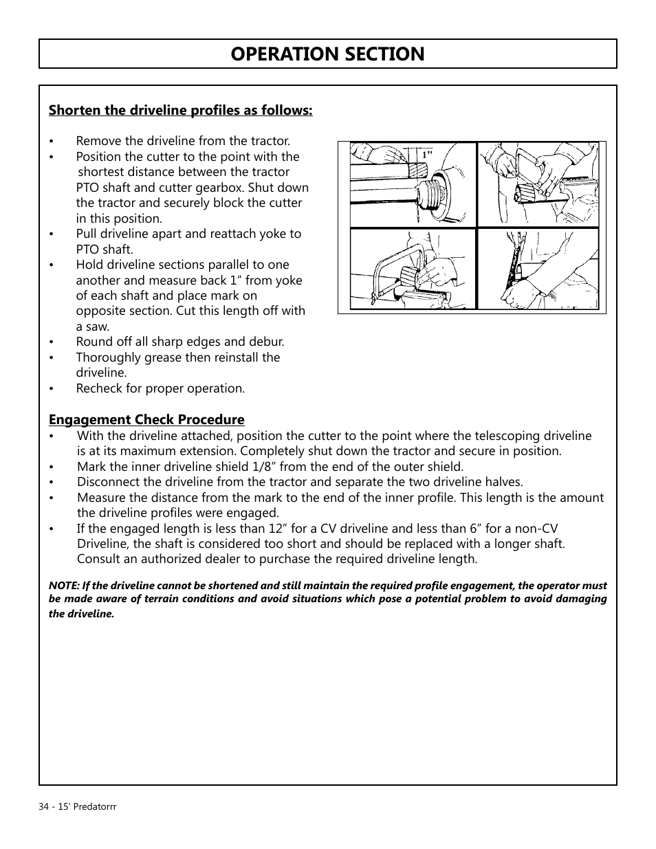 Operation, Opera tion | Modern AG 15' Predator - Omni User Manual | Page 34 / 99
