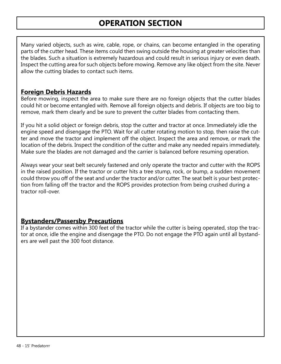 Modern AG 15' Predator - Omni User Manual | Page 48 / 99