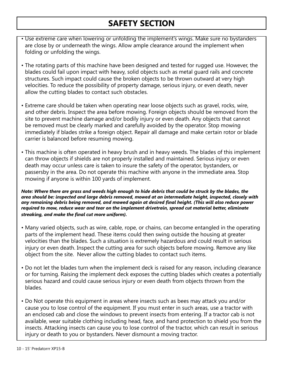 Modern AG 15' Predator - Bondioli User Manual | Page 10 / 111